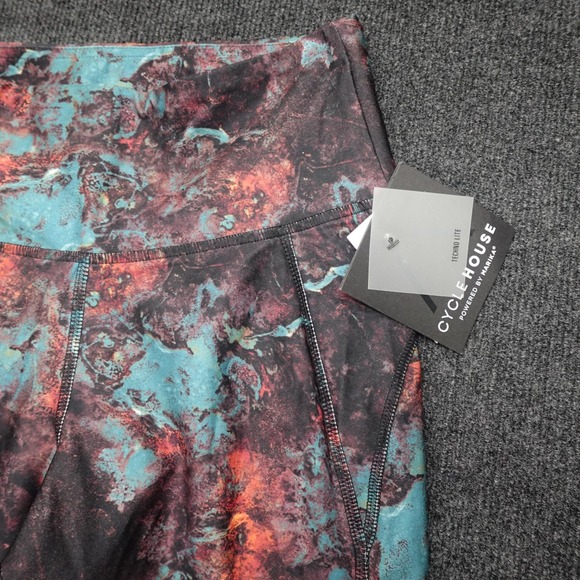 Cycle House Leggings Techno Lite Abstract Galaxy Women Size S Multicolor - Picture 2 of 8